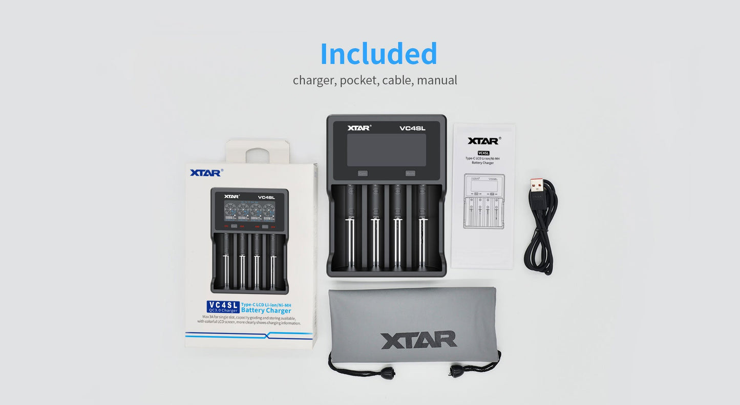Xtar VC4SL 4 slot battery charger - The Petoskey Stone