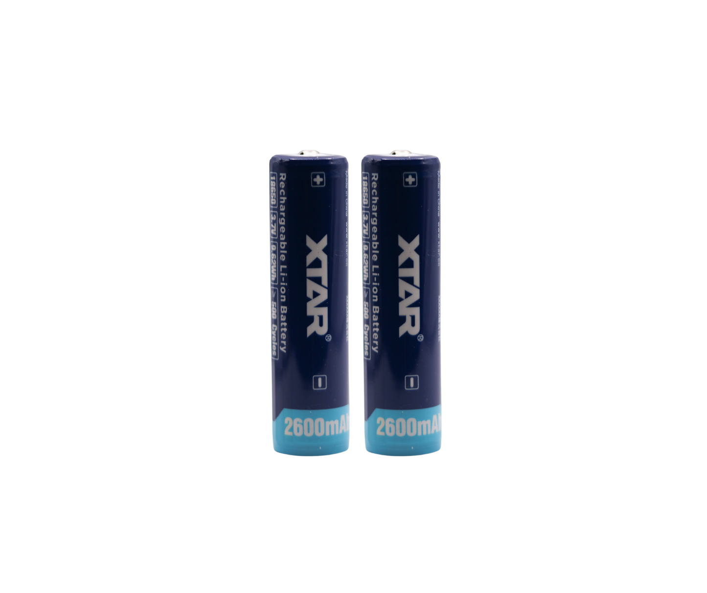 Xtar 18650 3.7V 2600 mAh Rechargeable Li-ion Batteries 2 pack