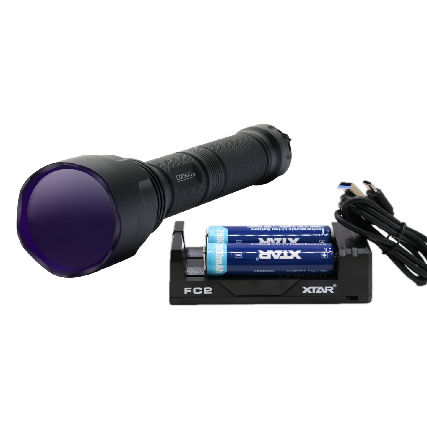 convoy bd06 rechargeable led flashlight C8 Longwave 365nm Filtered UV Convoy Model Convoy C8 365nm Longwave UV